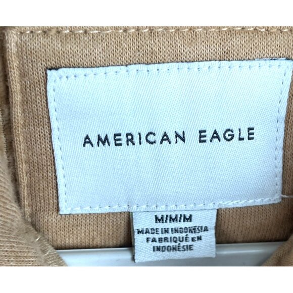 American Eagle Cropped Corduroy Button-Up Shirt Jacket Womens Size Medium Preppy - Picture 5 of 13